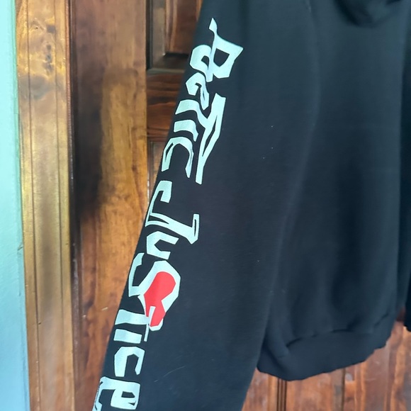Black Hoodie with Iconic Graphic - Picture 4 of 5